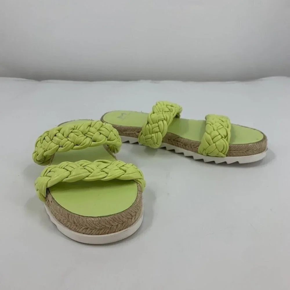 Marc Fisher Women's Jaime Braided Flat Espadrille‎ Slip On Sandal Size 6.5 NWOB